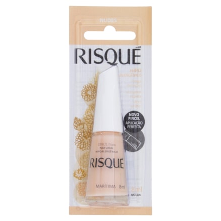 Esmalte Risque Natural Marítima Hipoalergênico 8ml