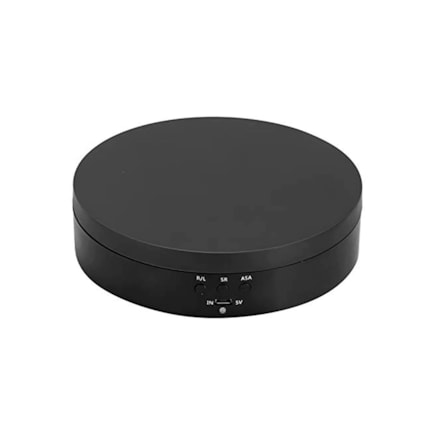 Expositor Giratório Elétrico USB Pilha Para Vitrine de Produtos e Estúdio Fotos Videos