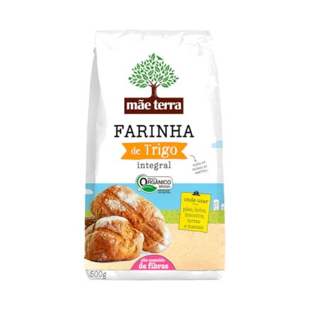 Farinha De Trigo Mãe Terra Integral 500g