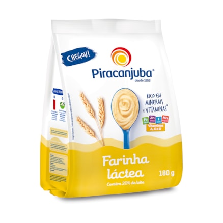 Farinha Láctea Piracanjuba Vitamina Acd 20% Leite 180g