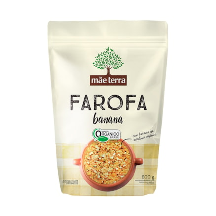 Farofa Orgânica Mãe Terra Banana 200g