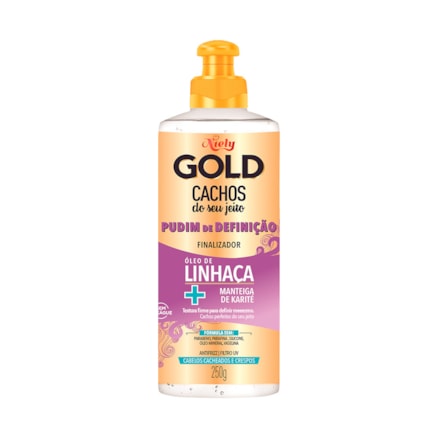 Finalizador Cachos Niely Gold Pudim Definição Karité 250g