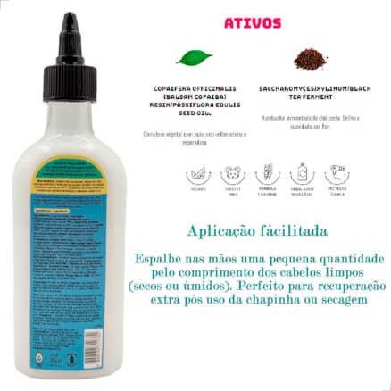 Finalizador Leave-in Danos Vorazes Lola Cosmetics 200ml Protetor Térmico 230ºC