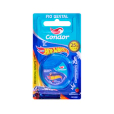 Fio Dental Condor Infantil Hot Wheels Sabor Morango 25m