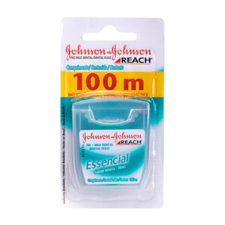 Fio Dental Johnson & Johnson Essencial Menta 100m