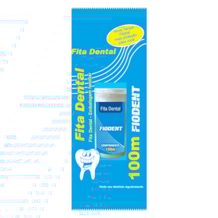 Fita Dental Fiodent Embalagem Familiar 100m