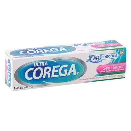 Fixador De Próteses Corega Creme Ultra Sem Sabor 40g