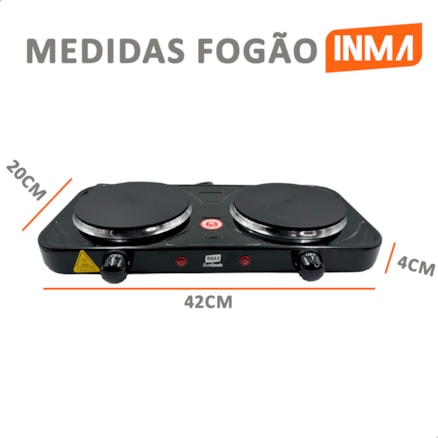 Fogão Elétrico Portátil 1 e 2 Bocas Cooktop