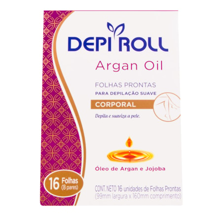 Folha Pronta Depi-roll Corporal Argan 16 Und