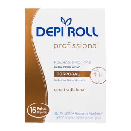 Folha Pronta Depi-roll Corporal Tradicional 16 Und