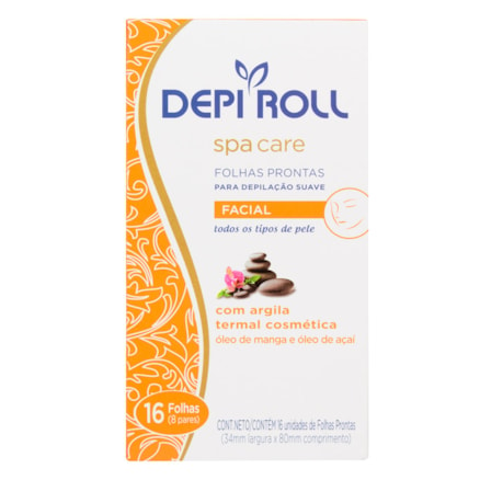 Folha Pronta Depi-roll Facial Spa Care 16 Und