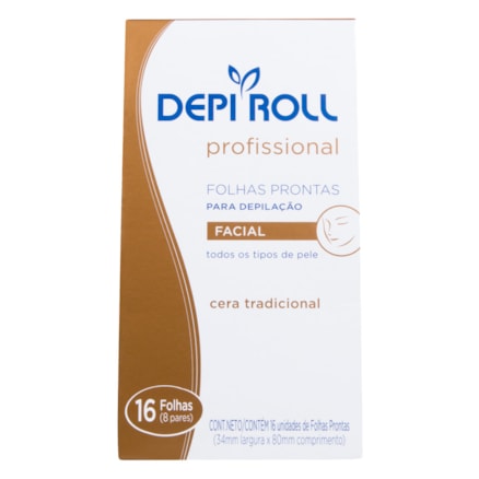 Folha Pronta Depi-roll Facial Tradicional 16 Und