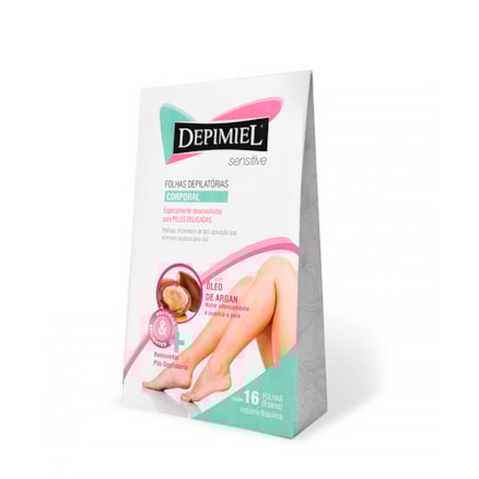 Folhas Depilatórias Depimiel Sensitive Corporal 16 Folhas