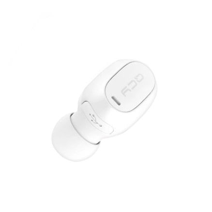 Fone Bluetooth Qcy Qm1 Sem Fio Mini Branco Lado Único