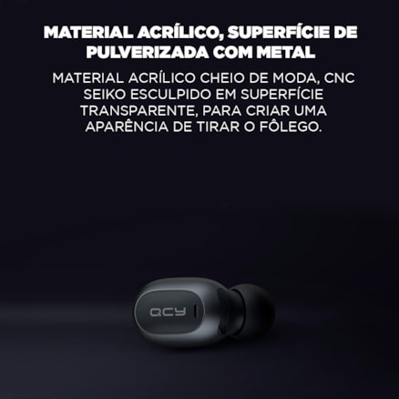 Fone Bluetooth Qcy Qm1 Totalmente Sem Fio Mini Lado Único
