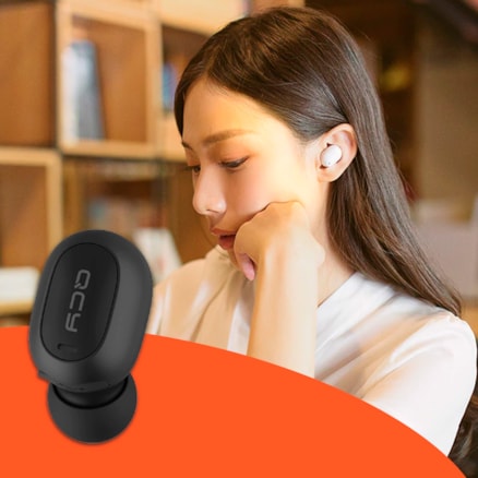 Fone Bluetooth Qcy Qm1 Totalmente Sem Fio Mini Lado Único