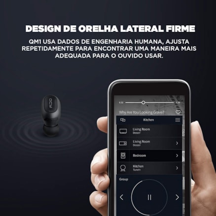 Fone Bluetooth Qcy Qm1 Totalmente Sem Fio Mini Lado Único