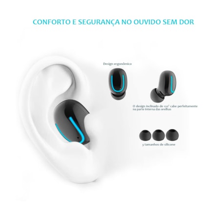 Fone De Ouvido Duplo Bluetooth Tsw Hbq-q32