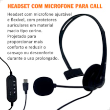 Fone De Ouvido Headset Com Microfone para Pc Notebook Computador Contra Ruido Fone De Ouvido Headset Com Microfone para Pc Notebook Computador Contra Ruido