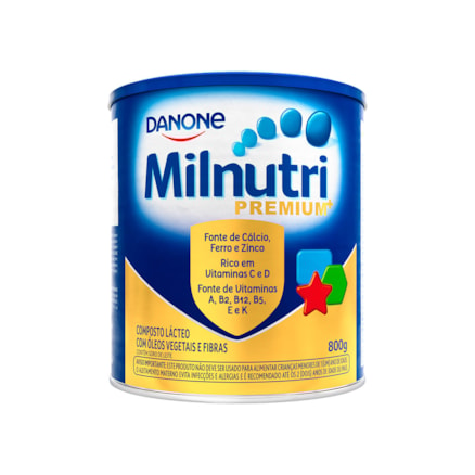 Fórmula Infantil Em Pó Danone Milnutri Premium Em Lata 800g