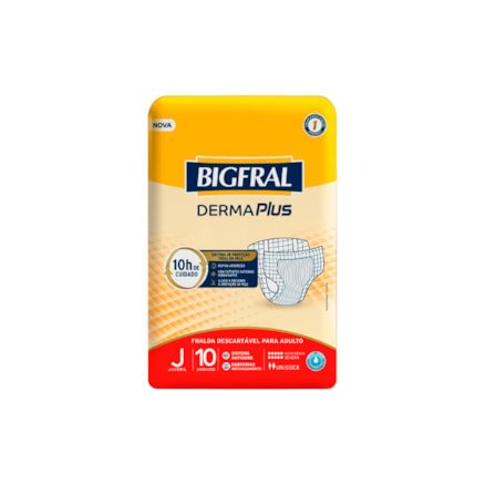 Fralda Bigfral Derma Plus Juvenil 10 Und