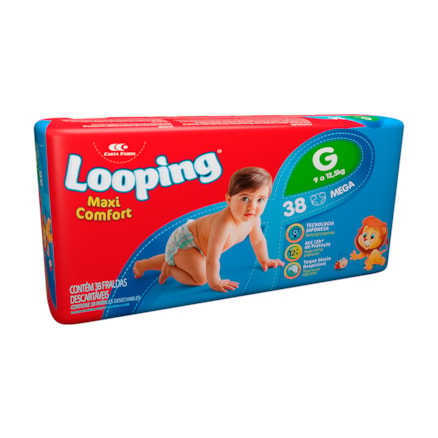 Fralda Comfort Looping Mega Tamanho G 38 Und