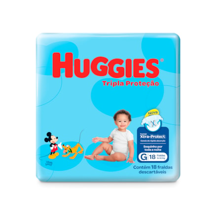 Fralda Descartáveis Huggies Jumbinho G 18 Und