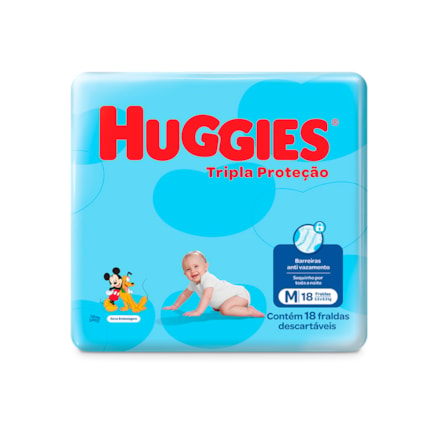 Fralda Descartáveis Huggies Jumbinho M 18 Und