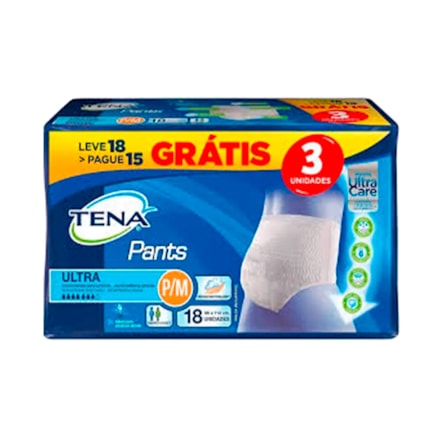 Fralda Geriátrica Tena Pants Ultra Care Unissex P/m 18 Und