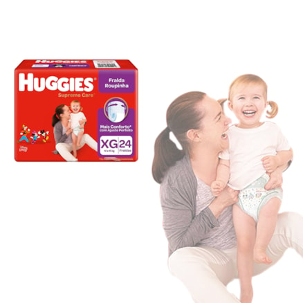 Fralda Huggies Disney Baby Roupinha Mega Tamanho Xg 24 Und