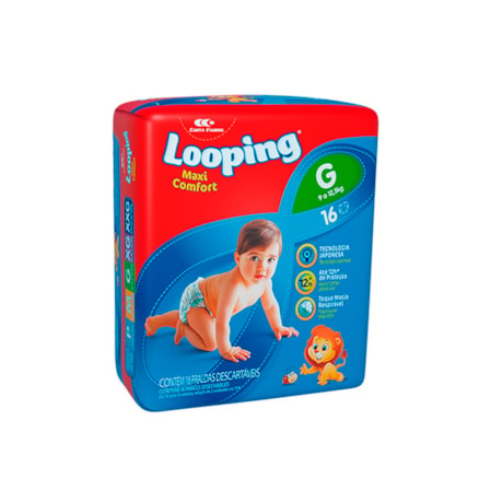 Fralda Looping Maxi Comfort Jumbo Gd/16