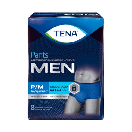 Fralda Tena Pants Men Tamanho P/m 8 Und