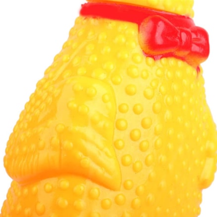 Frango Galinha Galo Brinquedo Pet Cachorro Cães Gatos Borracha Mordedor com Apito Sonoro 16cm P