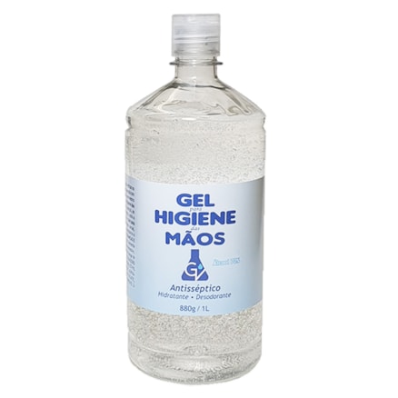 Frasco De Álcool Gel Ação Antisséptica 880g/1l