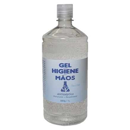 Frasco De Álcool Gel Ação Antisséptica 880g/1l