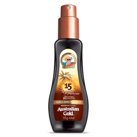 Gel Bronzeador Australian Gold Spray F15 125g