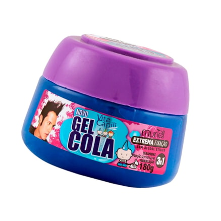 Gel Capilar Cola Vita Capili Extrema Fixação Azul 180g