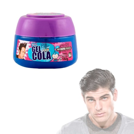 Gel Capilar Cola Vita Capili Extrema Fixação Azul 180g