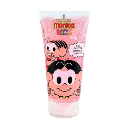 Gel Capilar Turma Da Mônica Kids Glitter Corpo Cabelo 180g