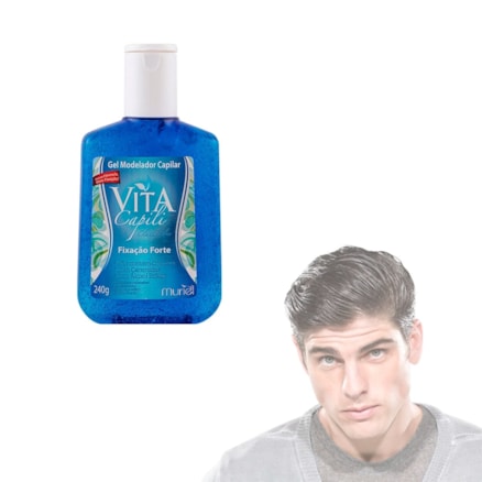 Gel Capilar Vita Capili Clássico Azul 240g