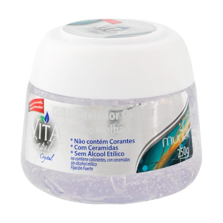 Gel Capilar Vita Capili Clássico Fixação Forte Incolor 250g
