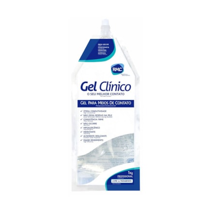 Gel Clínico Contato Condutor Ultrassom Ecógrafo Tens/Fes Laser Incolor Rmc 1 Kg