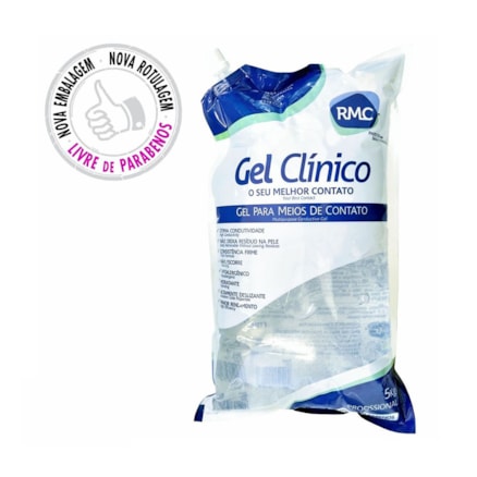 Gel Clínico Contato Condutor Ultrassom Ecógrafo Tens/Fes Laser Incolor Rmc 5 Kg