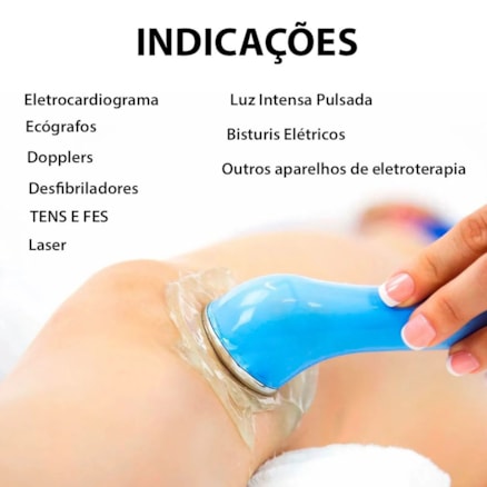 Gel Clínico Contato Condutor Ultrassom Tens e Fes Laser Azul Rmc 1 Kg