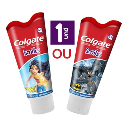 Gel Dental Colgate Batman/mulher Maravilha 100g