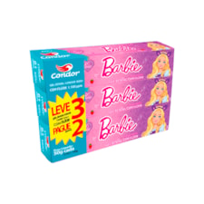 Gel Dental Condor Barbie Kidscom Flúor Leve 3 Pague 2 50g