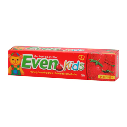 Gel Dental Even Kids Morango 50g