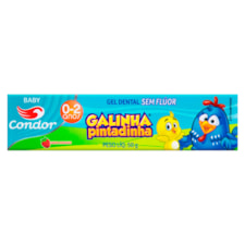 Gel Dental Galinha Pintadinha Baby 0 A 2 Anos Sem Flúor 50g