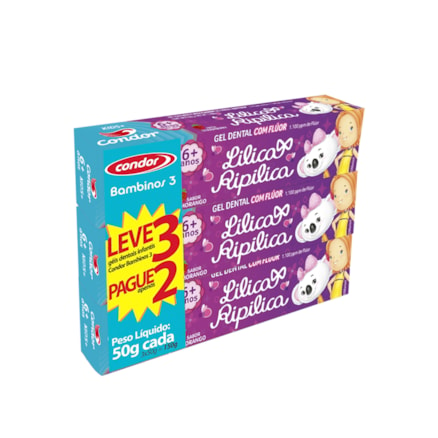 Gel Dental Lilica Ripilica 6+ Meses Leve 3 Pague 2 50g