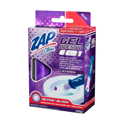 Gel Sanitário Zap Clean Lavanda Fácil Aplicação 38g